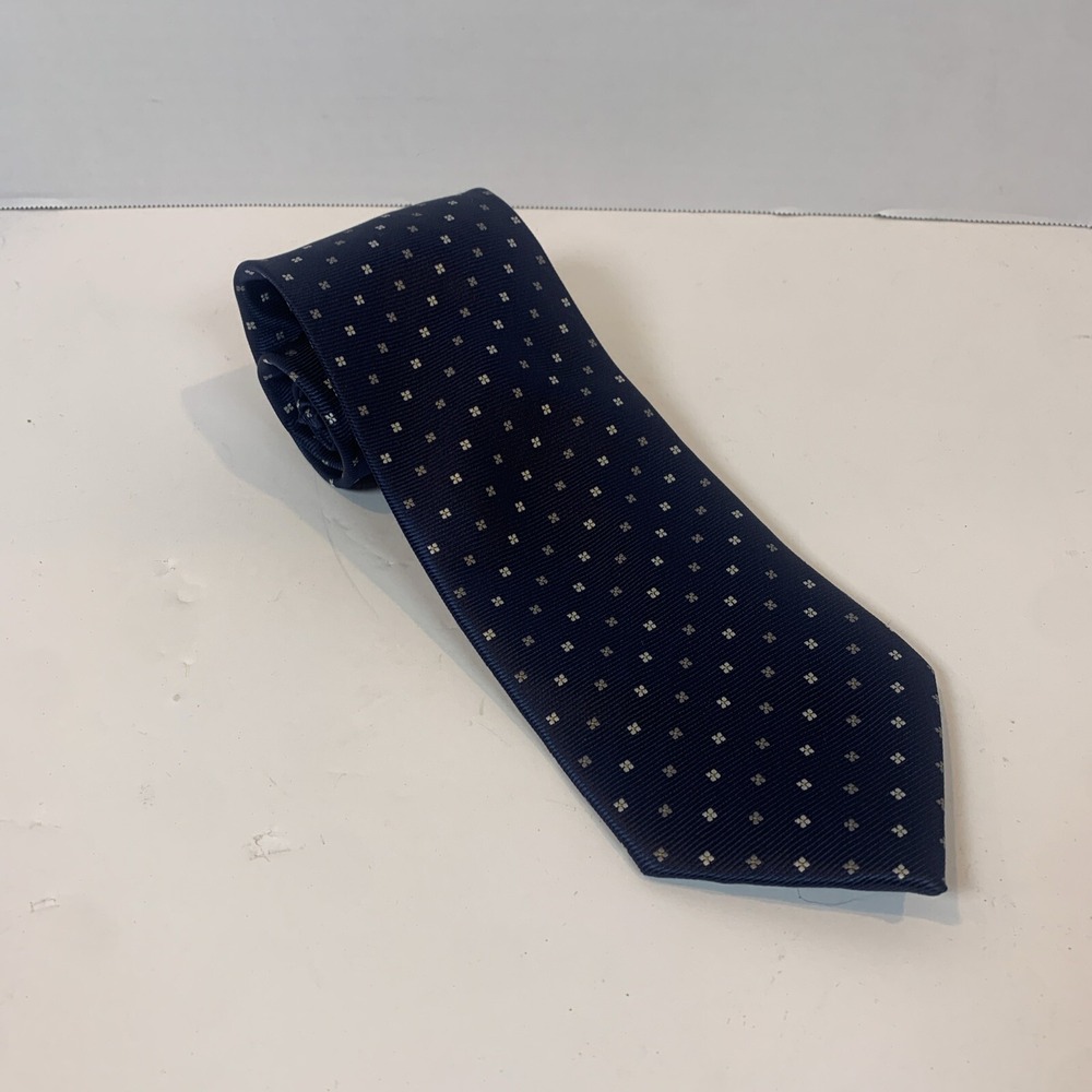 GIORGIO‎ MARIANI TIE 100% SILK  CRAVATTA NECKTIE VINTAGE SETA MADE IN ITALY Blue